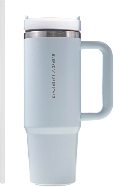 코멧 투고 텀블러 900ml + 빨대 세트, 스노우 블루, 1세트