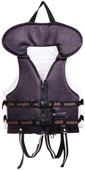 아발론 어린이 유아구명조끼, 체크다크그레이, 1개