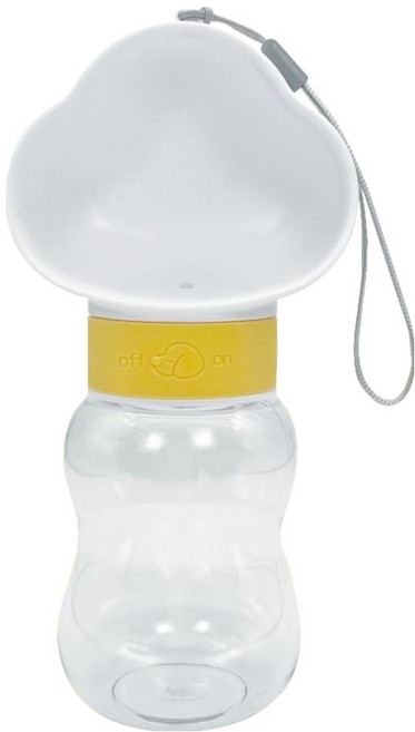 Kiyodo 寵物外出飲水瓶 350ml, 白色, 1個