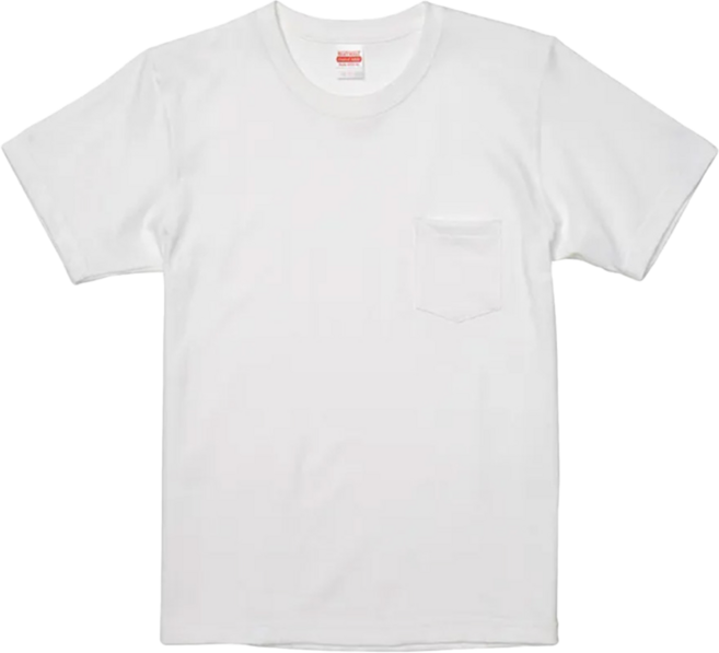 United Athle 厚磅口袋短T, 白色