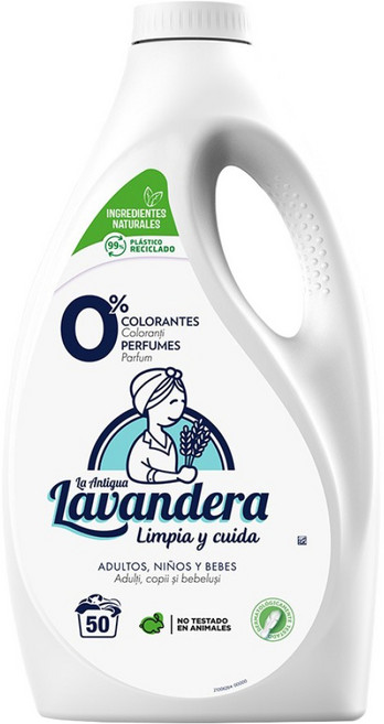 La Antigua Lavandera 無添加抗菌洗衣精, 2.5L, 1桶