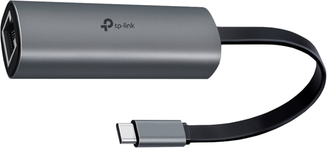 tp-link Type-C 轉 RJ-45 2.5Gb USB網卡 UE302C, 灰色, 1個