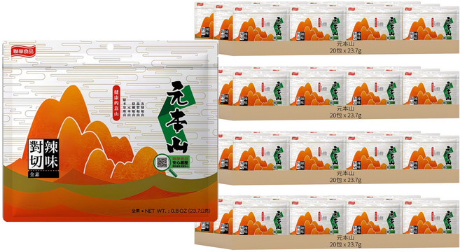 元本山 辣味對切海苔, 23.7g, 80包