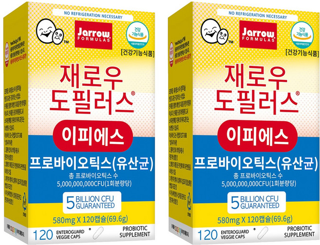 재로우 도필러스 이피에스 유산균 영양제, 120정, 2개