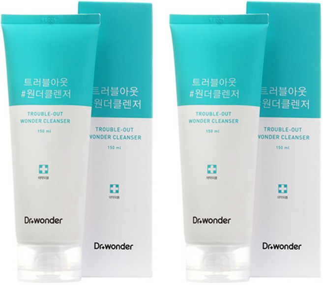 닥터원더 트러블아웃 원더클렌저, 150ml, 2개
