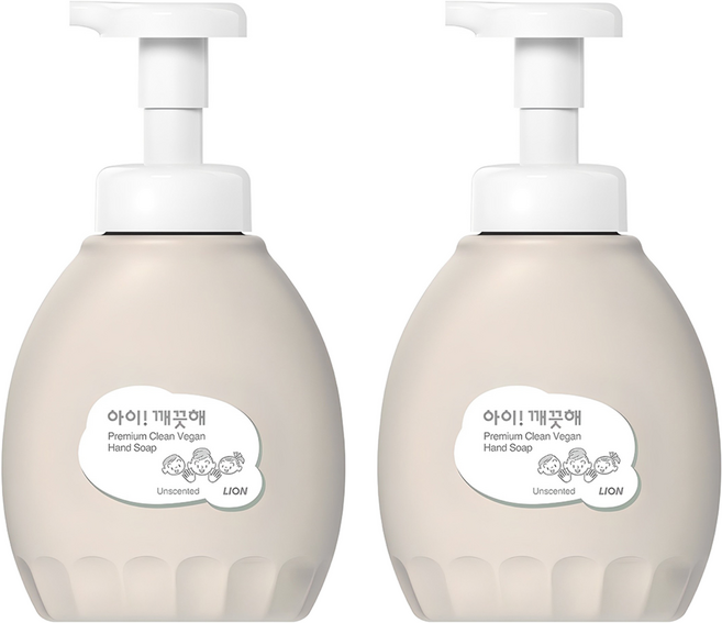 아이깨끗해 프리미엄 클린 비건 폼 핸드솝, 450ml, 2개