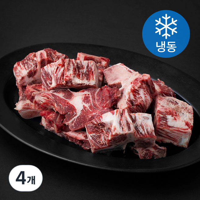 한우 잡뼈 탕용 (냉동), 4개, 2kg