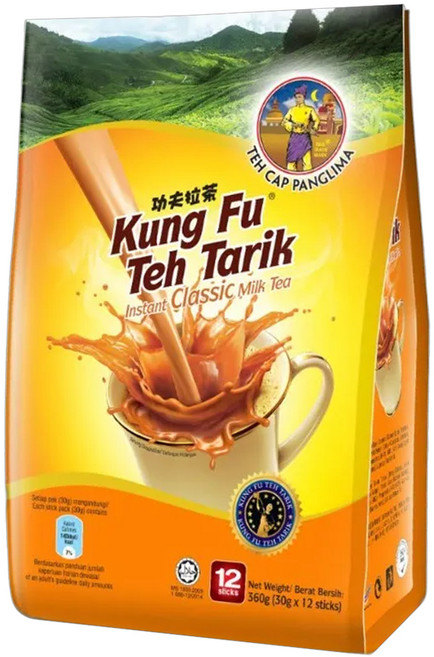 元帥牌 南洋拉茶風味功夫奶茶 三合一 經典原味, 30g, 12包, 1袋