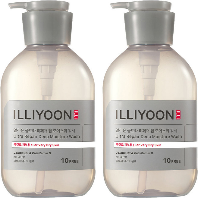 일리윤 울트라 리페어 딥 모이스춰 워시, 500ml, 2개