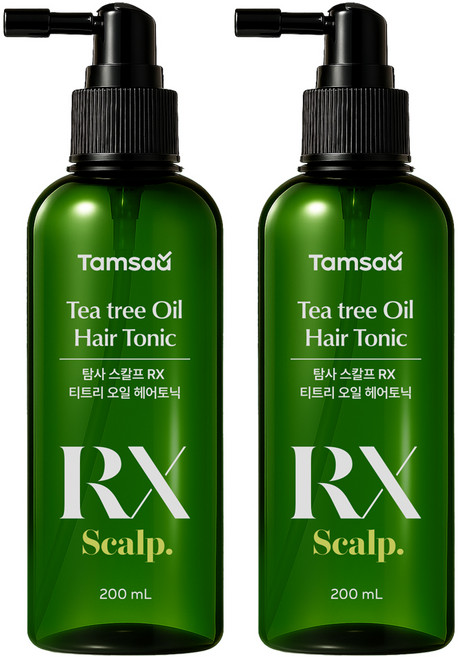 탐사 스칼프 RX 티트리 오일 헤어토닉, 2개, 200ml