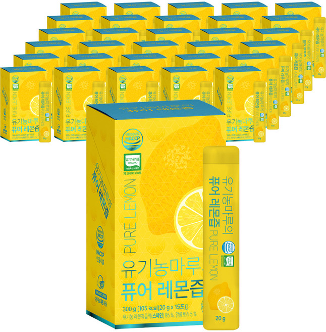 유기농마루 정품 퓨어 레몬즙 스틱, 20g, 90개