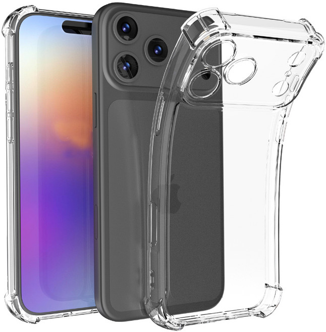 굿밸류 크리스탈 에어 젤리 쿠션 휴대폰 케이스 2p