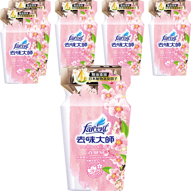 farcent 花仙子 去味大師 消臭易 粉戀櫻花, 350ml, 6瓶