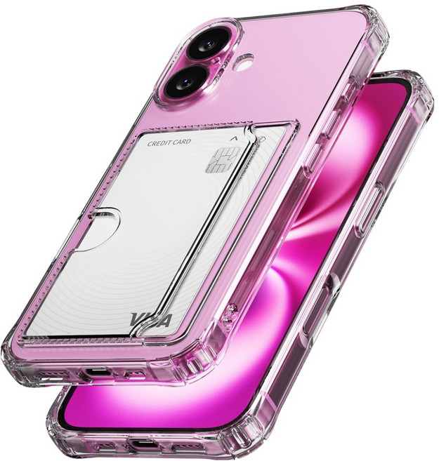 신지모루 갤럭시 아이폰 3장 수납 에어쉴드 카드슬롯 Lite 충격보호 젤리 휴대폰 케이스