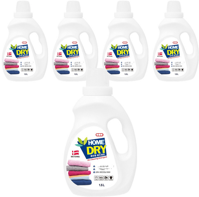 신희 홈드라이 세제 본품, 1.5L, 5개