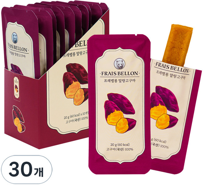 프레벨롱 말랑고구마, 20g, 30개
