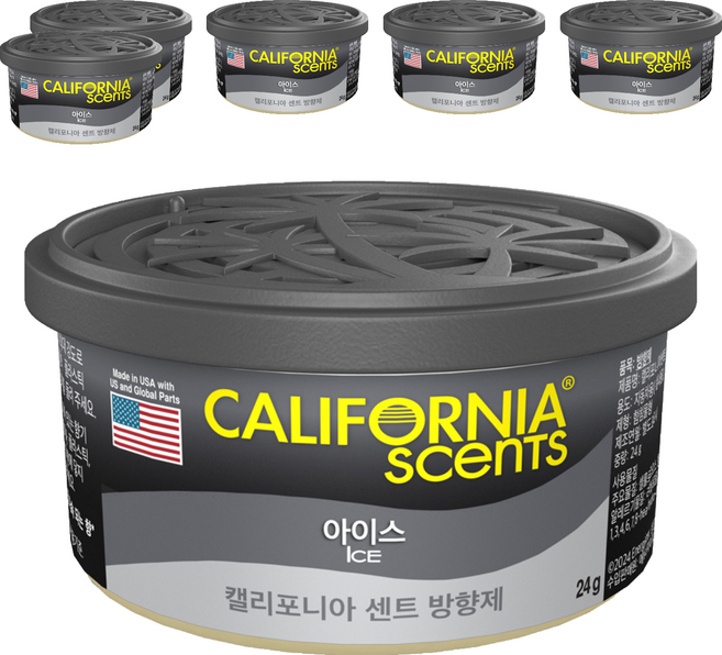캘리포니아센트 방향제, 6개, 아이스