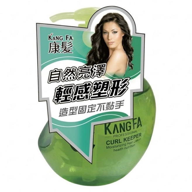 KANG FA 康髮 奇異繽紛水漾保濕雕 茵草綠 黏, 260ml, 1瓶