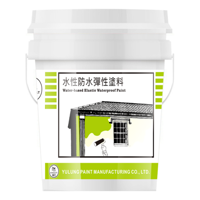 KINGCAT 貓王油漆 水性彈性防水塗料 K1-174 灰色 5加侖, 1桶