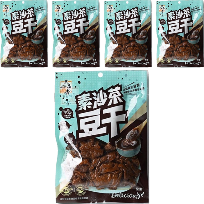 久品香 素沙茶豆干, 120g, 5包