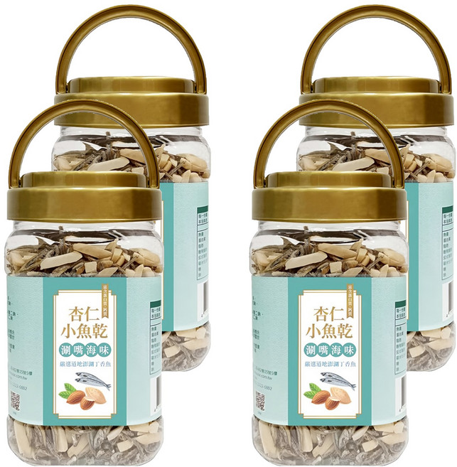 臻御行 杏仁小魚乾, 300g, 4罐