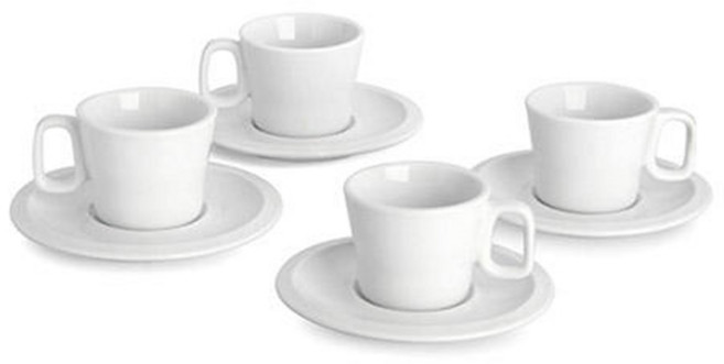 지아니니 지아니나 에스프레소잔 4인조, 화이트, 1개