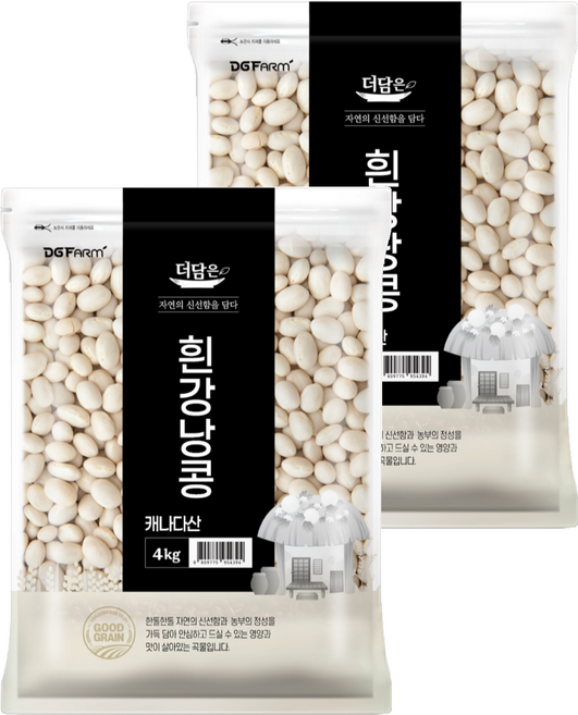 더담은 흰강낭콩, 4kg, 2개
