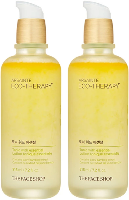 더페이스샵 아르쌩뜨 에코 테라피 토닉 위드 에센셜, 215ml, 2개 - 쿠팡