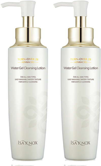 이자녹스 턴오버 28 AD 어드밴스드 워터젤 클렌징로션, 180ml, 2개