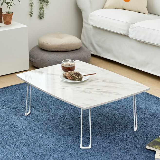 아이캔컴퍼니 국내생산 유러피안 LPM 라운드 접이식테이블 대, 마블