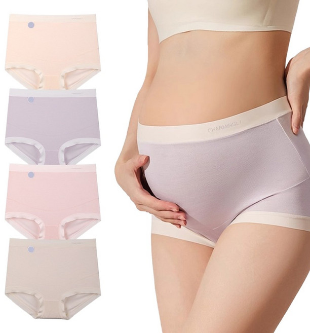 Hue Day 柔軟絲滑孕婦內褲4件組