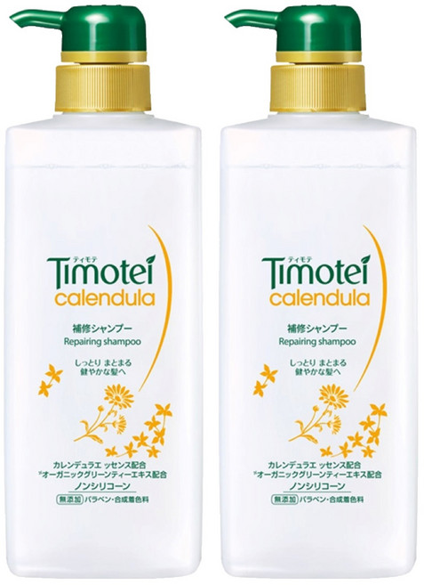 Timotei 蒂沐蝶 金盞花修護植萃洗髮精, 500g, 2瓶