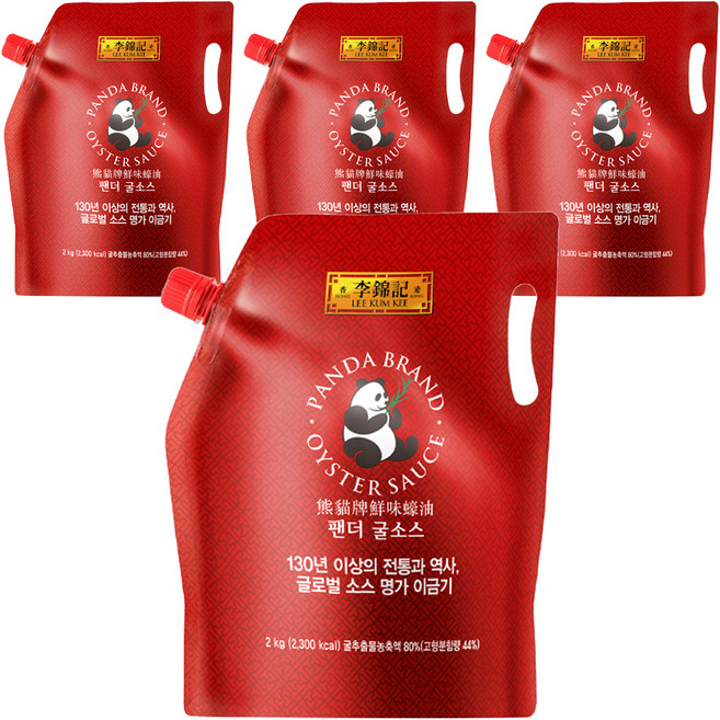이금기 팬더 굴소스 파우치, 2kg, 4개
