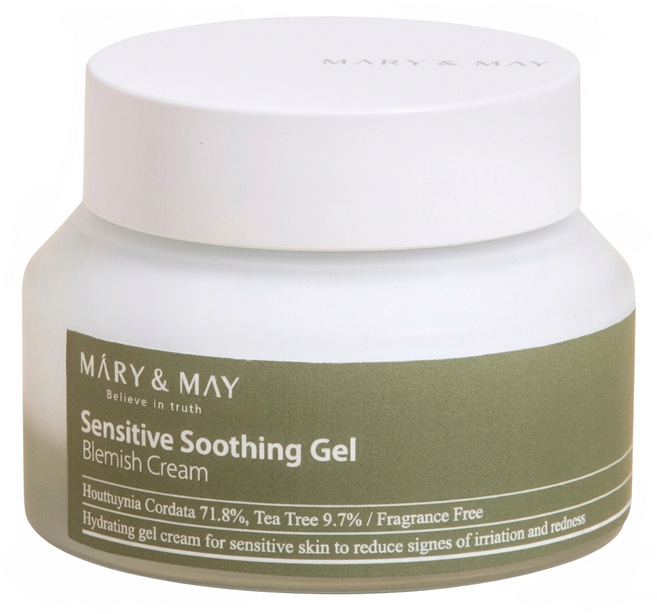 MARY&MAY 魚腥草+茶樹淨化調理凝膠霜, 1罐, 70ml