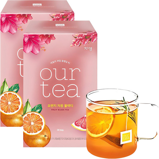 아워티 오렌지 자몽 블랙티, 18.9g, 20개입, 2개