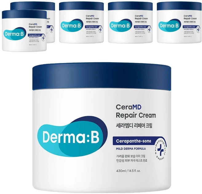더마비 세라엠디 리페어 크림, 430ml, 6개 - 쿠팡