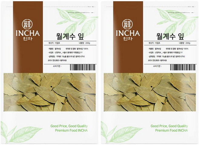 Incha 因茶 月桂葉茶, 200g, 1包, 2包
