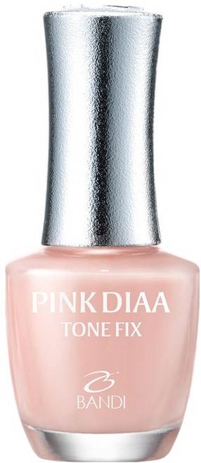 반디BANDI 네일큐어 핑크다이아 톤픽스 손톱영양제 누드빛톤업, 7ml, 1개