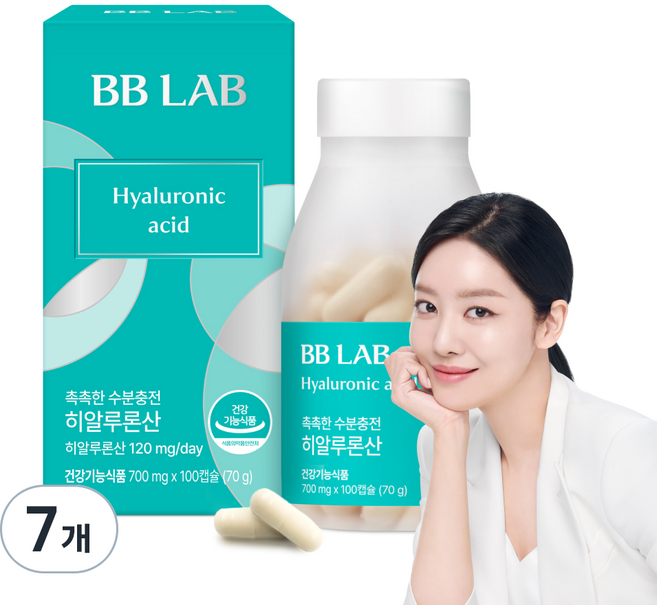 BB LAB 科研 水潤保濕玻尿酸, 100錠, 7個