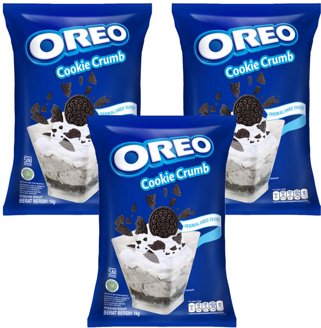 OREO 奧利奧 餅乾碎塊, 3包, 1000g