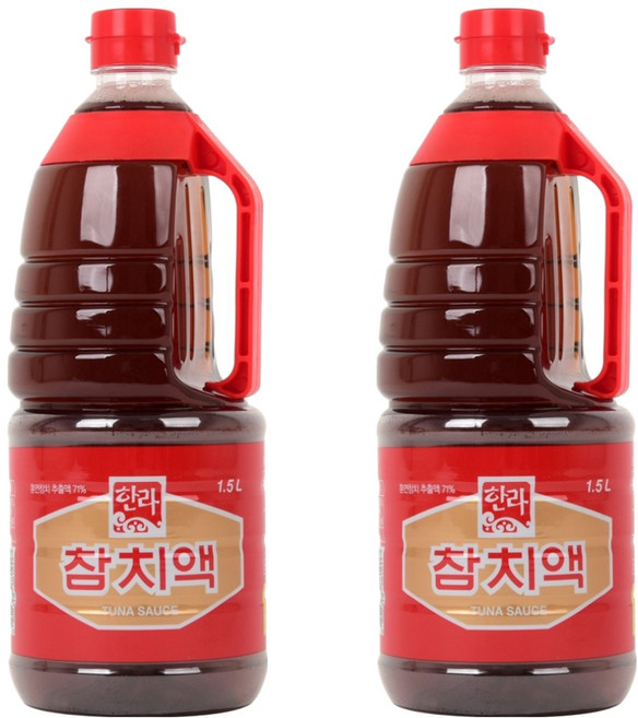 한라식품 참치액, 1.5L, 2개
