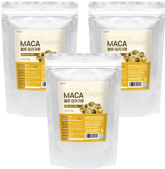 갑당약초 페루 마카가루, 3개, 300g