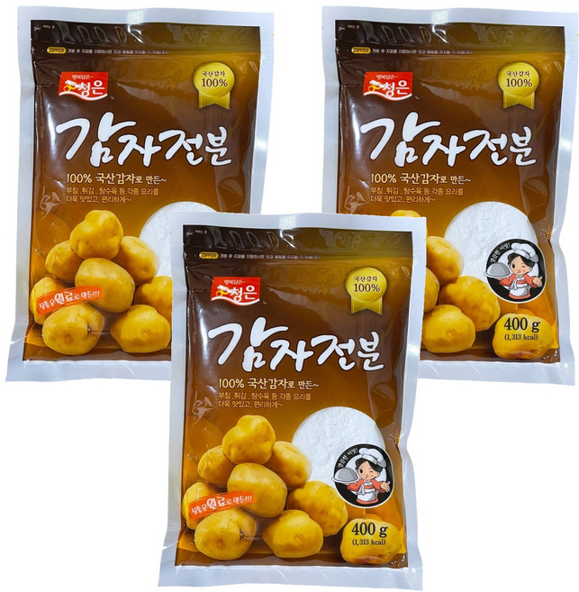 청은에프엔비 감자전분, 400g, 3개