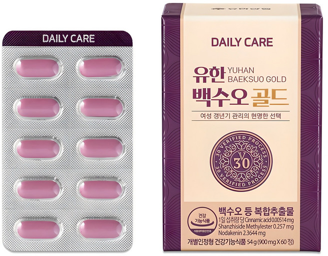 데일리케어 유한 백수오 골드, 60정, 1개