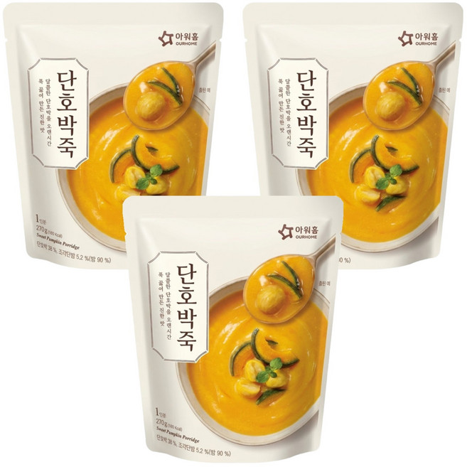 OURHOME 愛味弘 南瓜粥, 270g, 3包