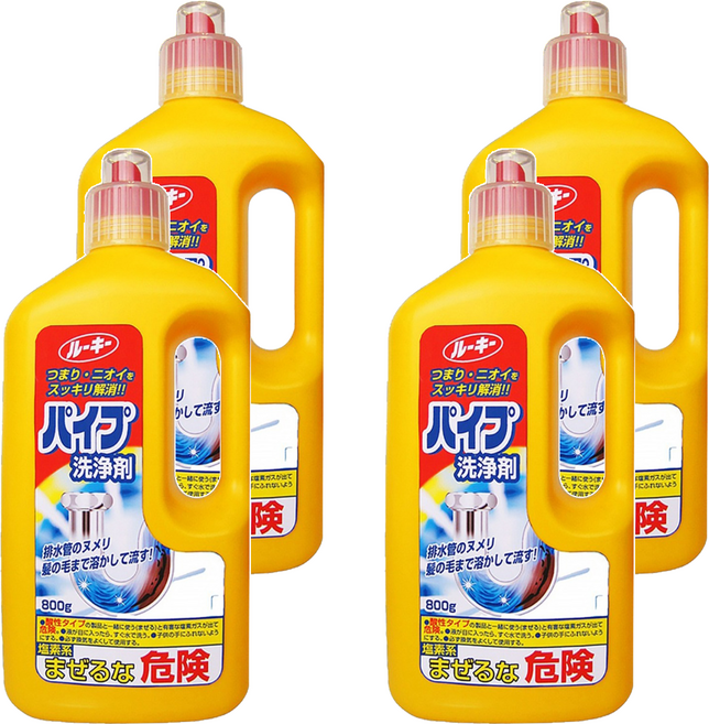 第一石鹼 Rookie 水管疏通清潔劑, 800g, 4瓶