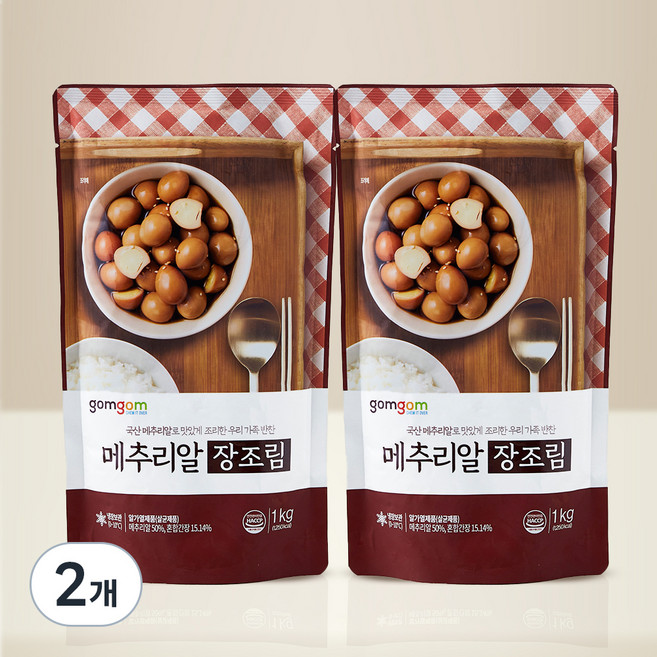 곰곰 메추리알 장조림, 1kg, 2개