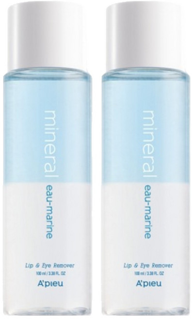 어퓨 미네랄 립앤아이 리무버 오마린, 100ml, 2개