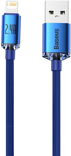 Baseus 倍思 晶耀系列 Type-C-IP 快充數據線 20W, 2m, 藍色, 1條