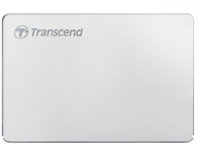 Transcend 創見 StoreJet 25C3S 極致輕薄2.5吋Type C行動硬碟, 1TB, 銀色
